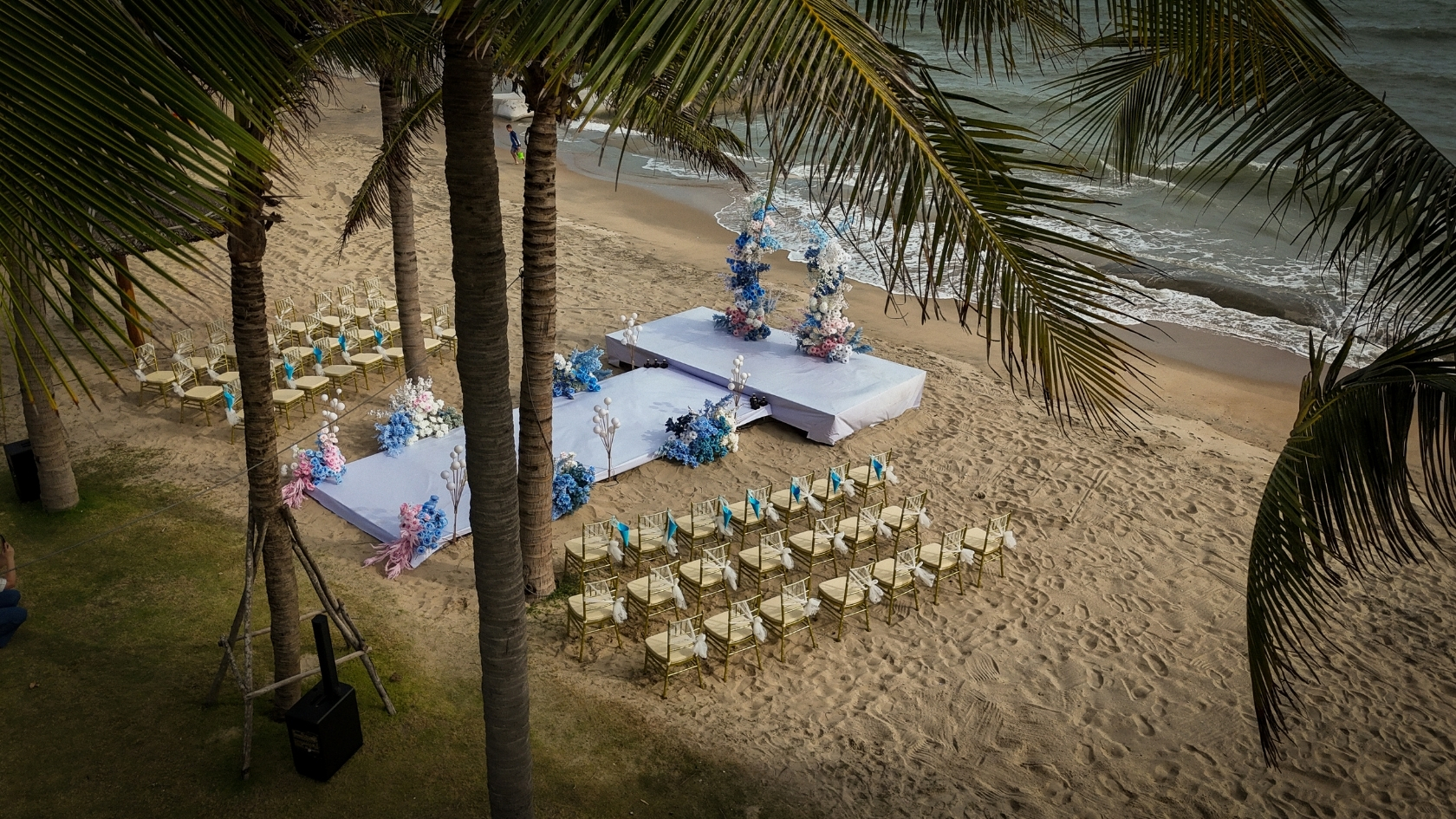 Flycam setup weddings